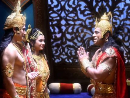 எனக்கு அனுமனின் வார்த்தைகள் தன்னம்பிக்கை தந்துள்ளது லட்சுமணா... ஸ்ரீராமர் 