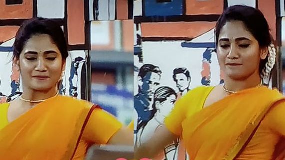 பஞ்சுமிட்டாய் சேலை கட்டி.. பட்டு வண்ண ரவிக்க போட்டு.. ஆர்மின்னா இது ஆர்மி! 