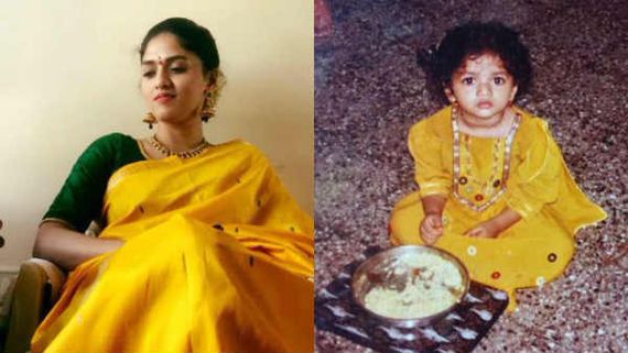 அடடா.. அப்போவே இவ்வளவு க்யூட்டா.. நடிகை வெளியிட்ட குழந்தைப் பருவ போட்டோ! 