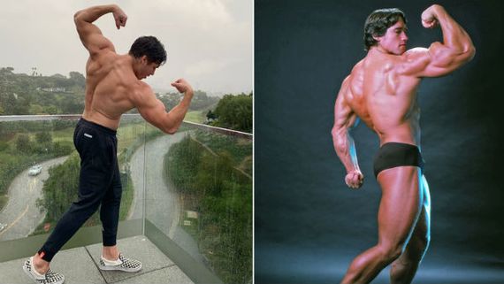 அப்பாவை போலவே பாடிபில்டிங் போஸ்.. அசத்திய ஜூனியர் அர்னால்ட்..அப்படி கொண்டாடும் ஆக்‌ஷன் ரசிகர்கள்! 