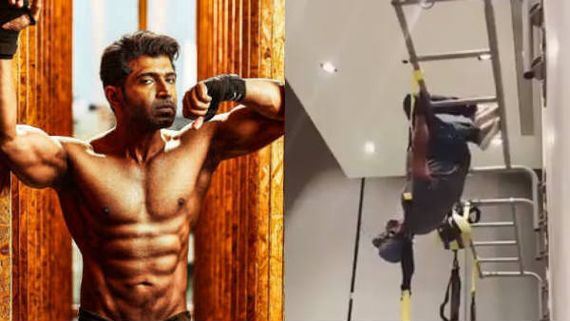 அந்தரத்தில் தொங்கியபடி உடற்பயிற்சி.. கண் இமைக்கும் நேரத்தில்  கீழேவிழுந்த அருண்விஜய்.. பகீர் வீடியோ!