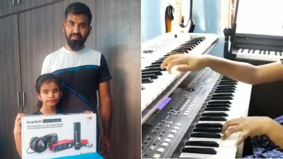 “தும்பி துள்ளல்” பாடலை இசைத்த பார்வையற்ற சிறுமி.. ஏ.ஆர். ரஹ்மான் பாராட்டு.. லலித் குமார் ‘கிப்ட்’!