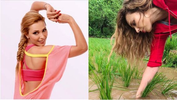 இந்தக் கொரோனா இப்படி மாத்திடுச்சே.. வயலில் இறங்கி வசமாக நாற்று நட்ட ஹீரோயின்.. சூப்பர் அனுபவமாம்! 