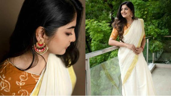 கேரளா சேலையில் கொள்ளை கொள்ளும் புகைப்படத்தை வெளியிட்ட மஞ்சிமா மோகன்... வர்ணித்து வரும் ரசிகர்கள் ! 