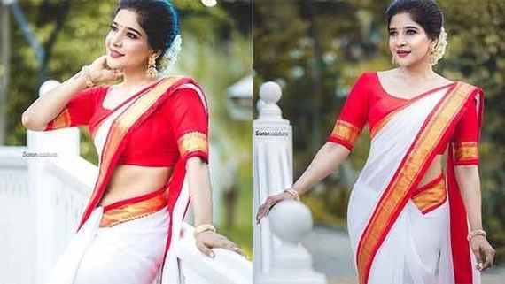 'எங்க கண்ணே பட்டிடும்..' அள்ளும் சேலையில் ஆச்சரிய லுக்.. பிக்பாஸ் நடிகையின் வேற லெவல் போட்டோஸ்! 