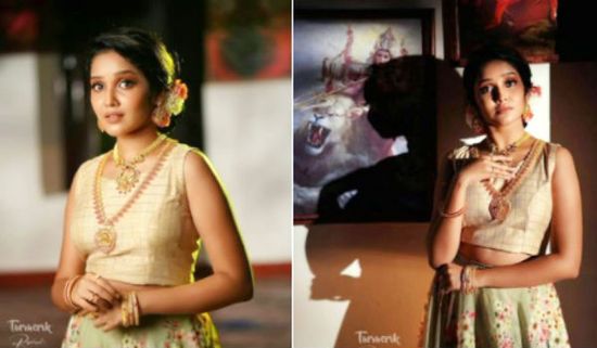 இடுப்பு தெரிய கிளாமர் போட்டோ ஷுட்.. இணையத்தை தெறிக்கவிடும் குட்டி நயனின் க்யூட் போட்டோஸ்! 