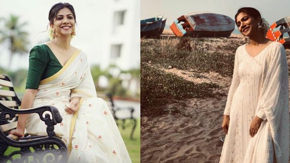 கடற்கரையில் ஜிலேபி கொண்டையுடன் காத்து வாங்கும்  மடோனா செபாஸ்டின்!
