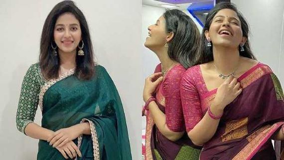 அசந்த  நேரம்பார்த்து அஞ்சலியை  அப்டியே க்ளிக்கிய ஃபோட்டோ... என்ன ஒரு கலகல சிரிப்பு!