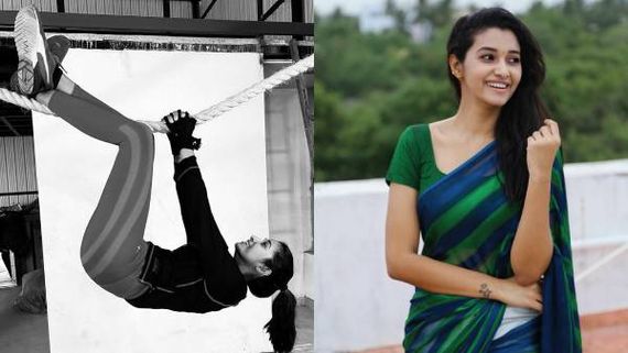 கயிற்றில் வவ்வால் போல  தொங்கிய பிரியா பவானி சங்கர்... நல்லா சர்க்கஸ் பண்றே மேன் நீ! 