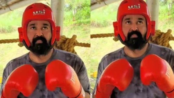 என்ன வாத்தியாரே சைக்கிள்ள போலாமா.. பாக்ஸர் லுக்கில் மோகன் லால்.. வைரலாகும் போட்டோ! 