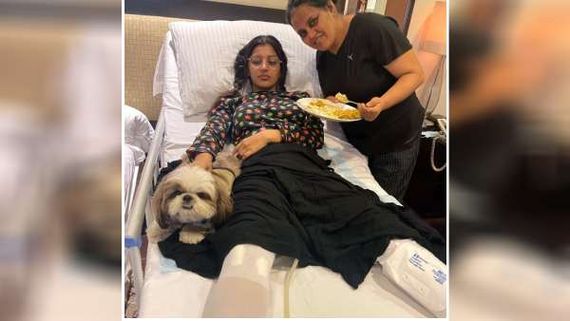 இரண்டு காலிலும் பெரிய கட்டு… யாஷிகாவின் பரிதாபநிலை… கலங்கும் ரசிகர்கள் !