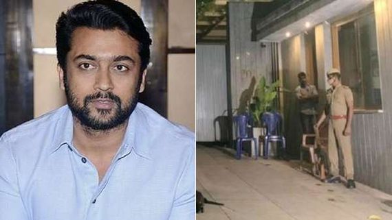 உளவுத்துறைக்கு கிடைத்த ரகசிய தகவல்.. நடிகர் சூர்யாவுக்கு துப்பாக்கி ஏந்திய போலீசார் பாதுகாப்பு! 
