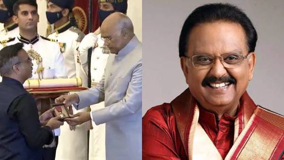 எஸ்.பி.பிக்கு பத்ம விபூஷன் விருது... குடியரசுத் தலைவர் கையால் எஸ்.பி சரண் விருதை பெற்றார்!