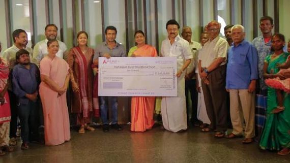 வார்த்தைகளின்றி நெகிழ்ந்து நிற்கிறேன்... முதல்வருக்கு நன்றி சொன்ன சூர்யா! 