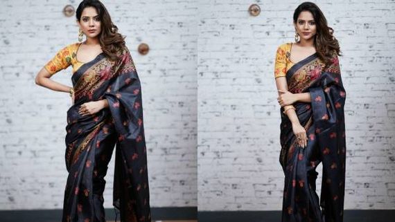  சேலையில் அம்சமாக உள்ள ஐஸ்வர்யா தத்தா.. கண்கொட்டாமல் ரசிக்கும் ஃபேன்ஸ்!