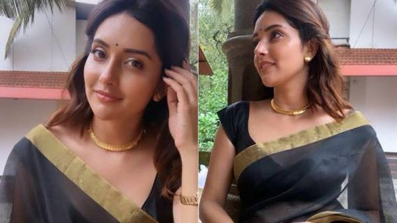  கருப்பு புடவையில் சிம்பிளா ஸ்டிக்கர் பொட்டு.. ரசிகர்களின் மனதை சுண்டி இழுக்கும் மஹிமா நம்பியார்!