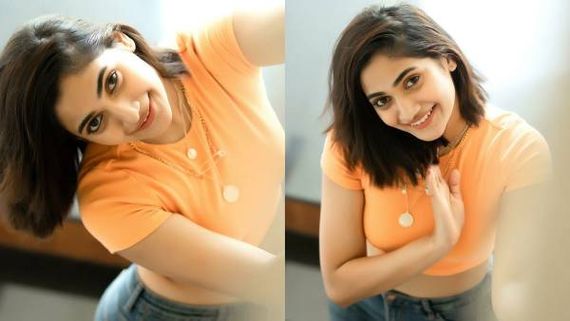  பால்வண்ண நிலவெடுத்து செய்த சிலை போல உள்ள நடிகை லாஸ்லியா!