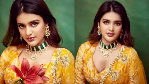  உருட்டி வைத்த நெய் குழந்தை போல செம க்யூட்டாக இருக்கும் நிதி அகர்வால்!