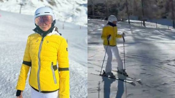 ஈகோவை தூக்கி போட்டுட்டு.. லைஃப என்ஜாய் பண்ணுங்க ... ஜாலியாக பனியில் சறுக்கி விளையாடும் சம்மு!