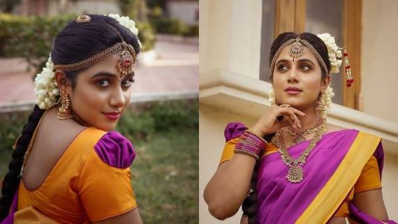  மதுரை மீனாட்சி போல அச்சு அசலாக இருக்கும் நடிகை ஷில்பா மஞ்சுநாத்!