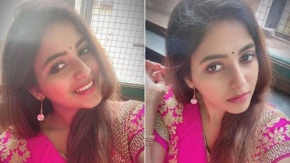 பஞ்சு மிட்டாய் சேலை கட்டி.. ரசிகர்களை கிறங்க விடும் அஞ்சலி!