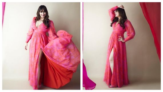  பிங்க் உடையில் அதீத கவர்ச்சியில் வலிமை கதாநாயகியின் புகைப்படங்கள் வைரல்!