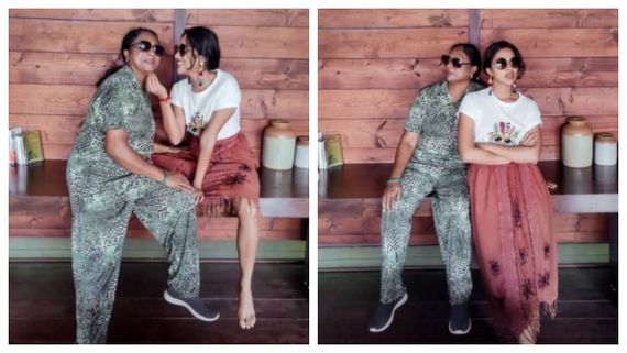 அம்மாவுக்கு பிறந்தநாள் வாழ்த்து சொன்ன மைனா... அம்மாவே இவ்ளோ ஸ்டைலா இருக்காங்களே! 