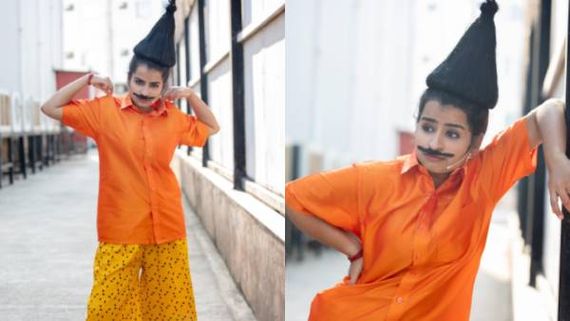 வடிவேலு “வில்லு“ மாடசாமி கெட்டப்பில் சிவாங்கி… காலரை தூக்கிவிட்டு கெத்தா போஸ்!