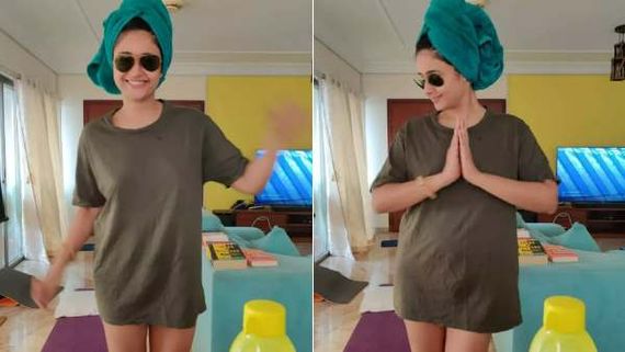 வீட்ல இருந்தா இப்படித்தான்.. வெறும் சட்டையுடன் போஸ் கொடுத்து பதற வைத்த பூனம் பஜ்வா!