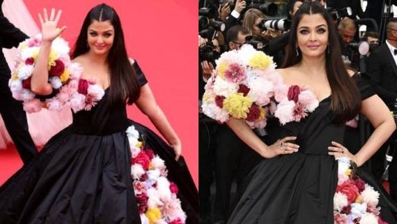  கருப்பு உடையில் கான்சை அதிர வைத்த ஐஸ்வர்யா ராய்