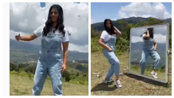 கொடைக்கானலில் குத்தாட்டம் போட்ட வரலக்‌ஷ்மி சரத்குமார்.. அதிலும், அந்த கண்ணாடி மேஜிக் வேறலெவல்!