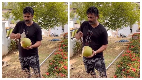  சர்ரு சர்ருன்னு இளநீர் வெட்டும் மாதவன்..மல்டி டேலன்டெட் பர்சன் என்று வர்ணிக்கும் ரசிகர்கள்! 