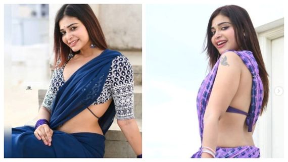 ஒரே ஒரு கயிறு..ஒரு முடிச்சு..தர்ஷா குப்தாவின் ஜாக்கெட் ஸ்பெஷல்..திணறும் இணையம்!