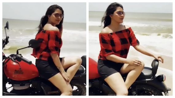 புல்லட்டில் கெத்தா ரைடு போன ரச்சிதா மகாலட்சுமி..வியந்து பார்க்கும் ரசிகர்கள்!