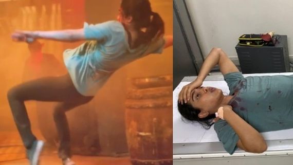 ஸ்டன்ட் காட்சியின் போது பலத்த காயம்.. கோமாளி பட நடிகை சம்யுக்தா ஹெக்டே மருத்துவமனையில் அனுமதி