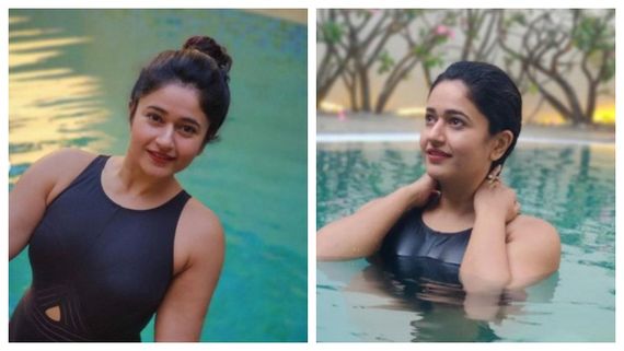 வளைச்சு வளைச்சு கவர்ச்சி காட்டி என்ன பிரயோஜனம்? நீச்சல் குளத்தில் படுத்து யோசிக்கும் பூனம் பஜ்வா!