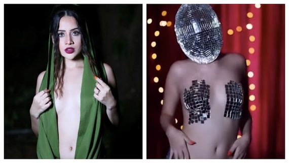 என்னடா இது.. ரெண்டு ஜிகினா ஸ்டிக்கர் தான் டிரெஸ்ஸா.. எல்லை மீறும் உர்ஃபி ஜாவேத்.. கடுப்பான ஃபேன்ஸ்! 