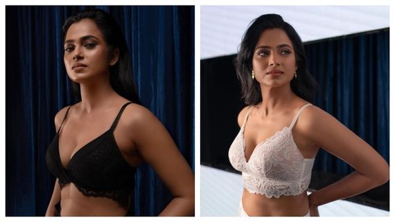 அப்போ கருப்பு.. இப்போ வெள்ளை.. உள்ளாடை போட்டோஷூட்டுக்கு மாறிய இடுப்பழகி ரம்யா பாண்டியன்! 