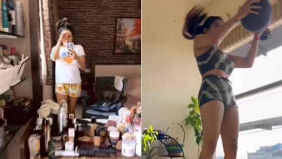 சாக்ஷி அகர்வாலின் வெறித்தனமான வொர்க்அவுட்.. இப்படியே போனா எப்படி? 