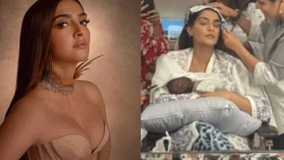 ஷூட்டிங் ஸ்பாட்டில் தாய்ப்பால் கொடுத்த தனுஷ் பட நடிகை.. தீயாய் பரவும் புகைப்படம்! 