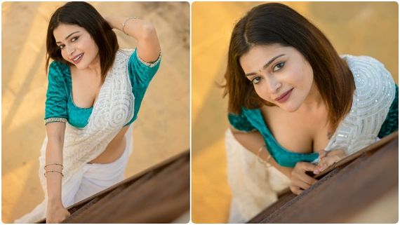 கண்களால் காதல் மொழி பேச முடியுமா? ப்பா.. டாப் ஆங்கிளில் தாராளம் காட்டிய தர்ஷா குப்தா! 