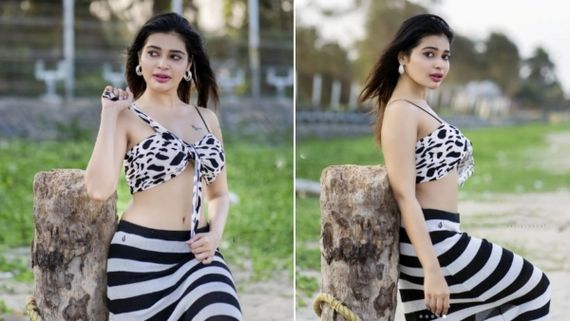 Dharsha Gupta : வரி குதிரை காஸ்ட்யூமில் அசத்திய தர்ஷா குப்தா.. ஜூம் செய்து ரசிக்கும் பேன்ஸ்!