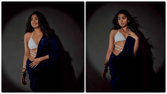 வெறும் கயிறுதான் இருக்கு.. இதுதான் ஜாக்கெட்டா.. ஓவர் கவர்ச்சியில் இறங்கிய வாரிசு நடிகை!