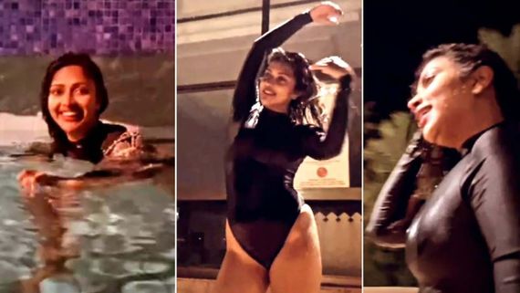 Amala Paul :சம்மருக்கு நீச்சல் குளத்தை விட்டு வெளியில் வர முடியலையாம் அமலா பாலுக்கு! 