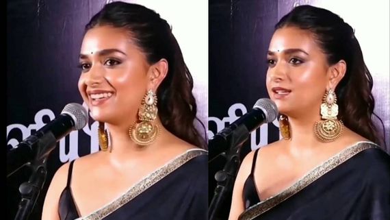 Keerthy Suresh : செய்தியாளர்கள்  கேட்ட அந்த கேள்வி… டென்ஷனான கீர்த்தி சுரேஷ்!