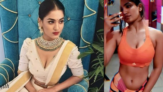 ஆத்தி.. அரை டவுசரையும் இறக்கி காட்டுறாரே.. இடுப்பழகை காட்டி இழுக்கும் இறுகப்பற்று ஹீரோயின்!