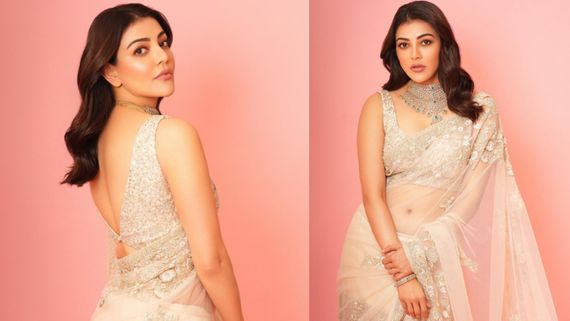  Kajal Aggarwal: ஸீ-த்ரூ புடவையில் அட்ராசிட்டி செய்த காஜல் அகர்வால்.. இவ்ளோ அடக்கவொடுக்கமா?