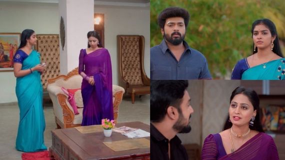 வெள்ளை புடவை, விபூதியுடன்  திருமணத்திற்கு கிளம்பிய தீபா.. கார்த்திகை தீபம் இன்றைய எபிசோட்! 