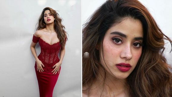 Janhvi Kapoor: காதலர் தினத்துக்கு வெல்வெட் கேக் போல ரெடியான ஜான்வி கபூர்.. கொடுத்து வச்ச காதலர்!