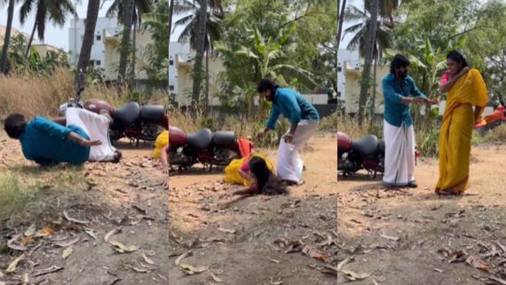 சூட்டிங் ஸ்பாட்டில் ஏற்பட்ட விபத்து! நடிகர் ஸ்ரீ வெளியிட்ட வீடியோ..கதாநாயகி புடவையே கிழிஞ்சு போச்சு! 